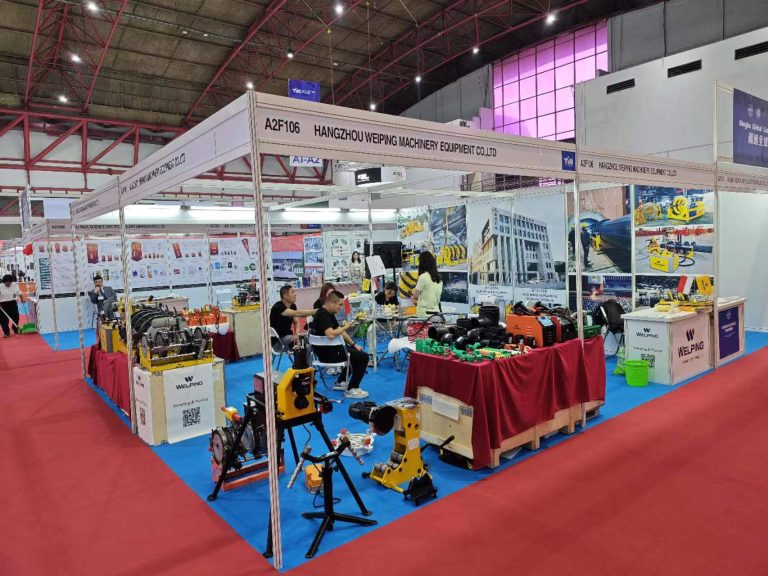 WELPING Butt Welding Machine in Indonesia Exhibition