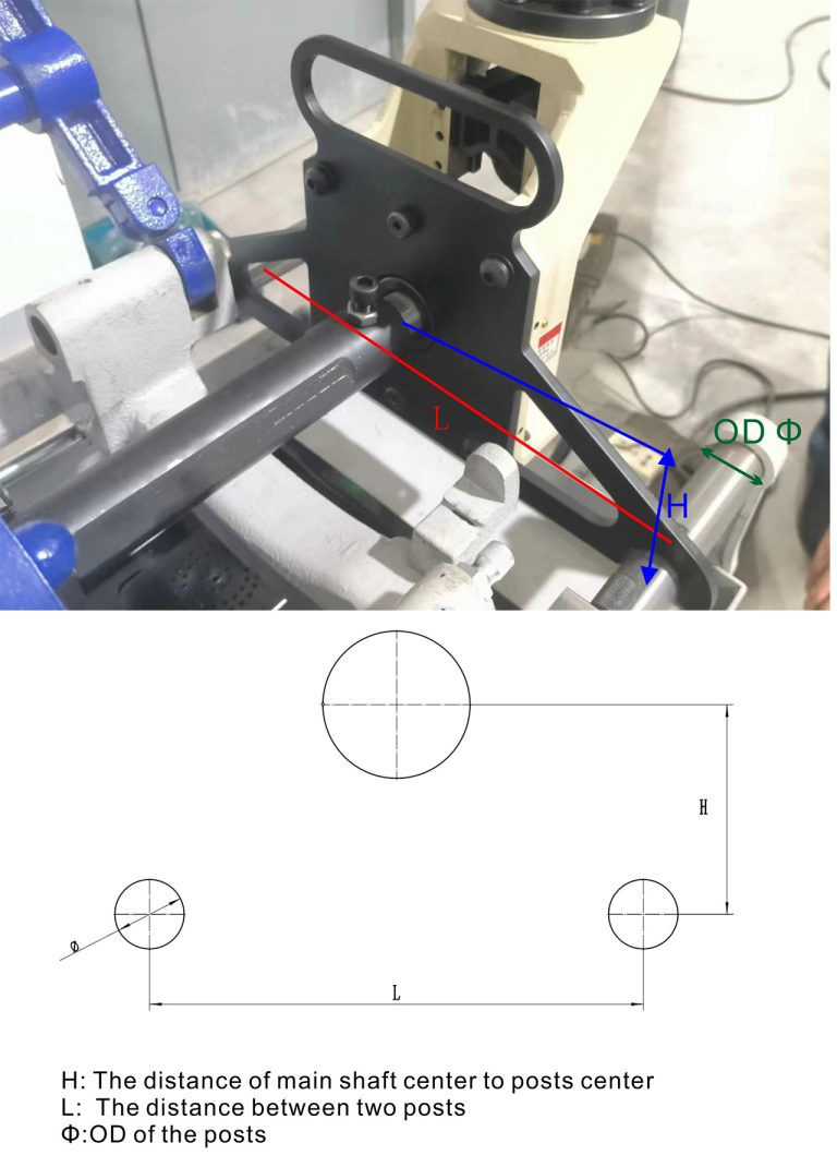 RG-H1X Hydraulic Roll Grooving machine fit on threading machine